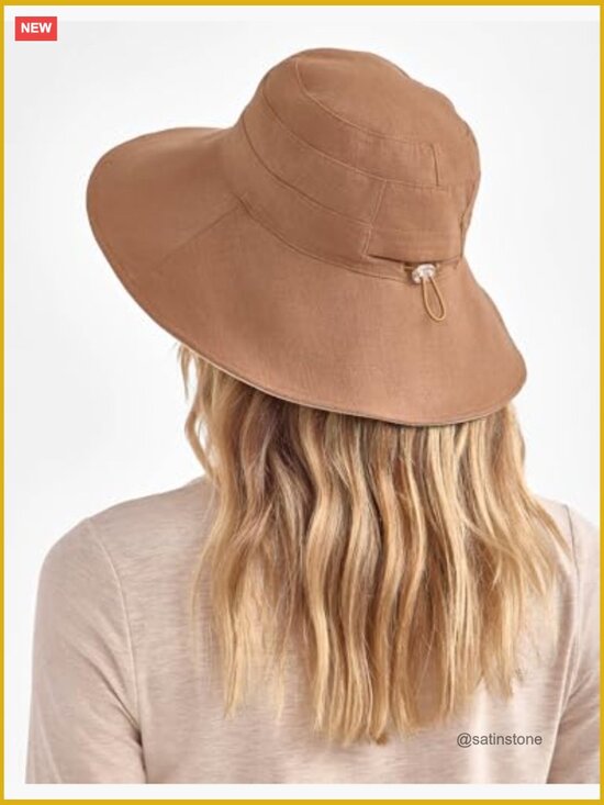 Wide Brim Sun Hat UPF 50+ Packable Ponytail Opening Adjustable main image 5